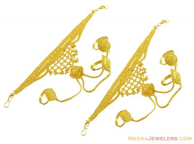 22k Gold Designer Filigree Panja ( Ladies Bracelets )