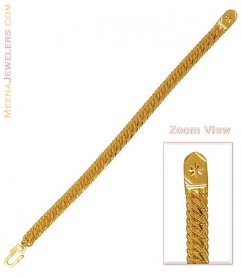 22k Gold Mountain Bracelet ( Men`s Bracelets )