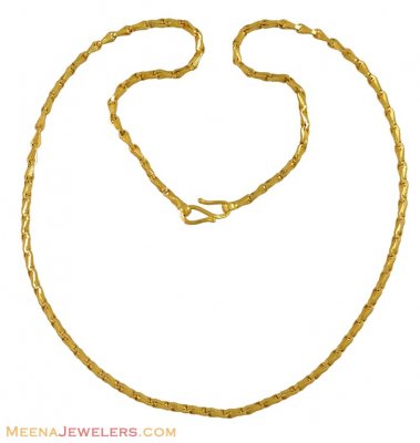 22k Gold Chain (18 inches) ( 22Kt Gold Fancy Chains )