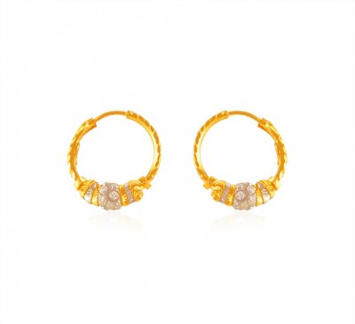 22k Gold Hoop Earrings ( Hoop Earrings )