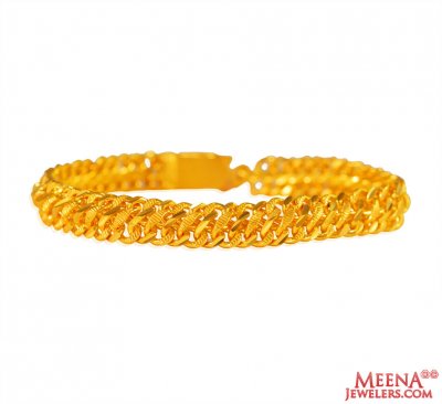 22kt Gold Mens  Bracelet  ( Men`s Bracelets )