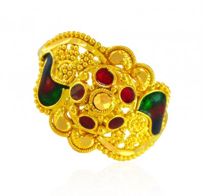 22karat Gold Traditional Ring ( Ladies Gold Ring )