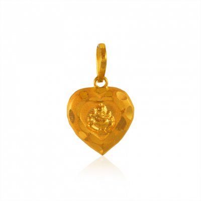 22Kt Gold Lord Ganesh Pendant ( Ganesh, Laxmi and other God Pendants )