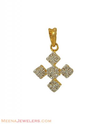 Fancy Diamond Pendant( 18 K) ( Diamond Pendants )