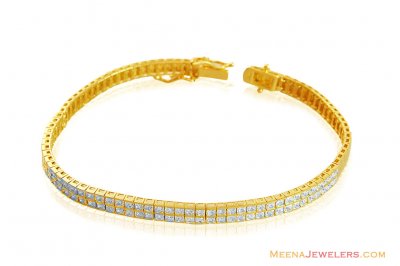 18k Gold Fancy Ladies Bracelet ( Ladies Bracelets )