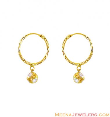22k Gold Hoops (Earrings) ( Hoop Earrings )