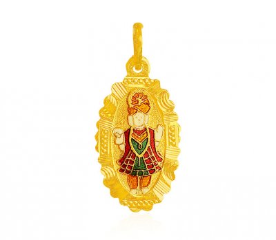 Swami Narayan Jee Gold Pendant ( Ganesh, Laxmi and other God Pendants )