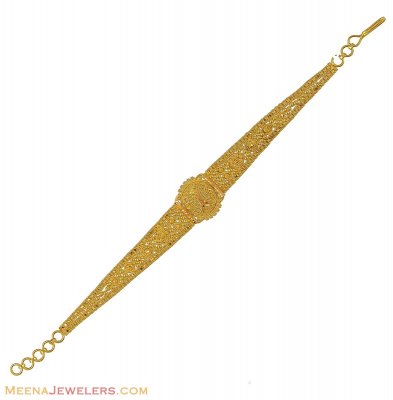 Indian Filigree Bracelet (22K Gold) ( Ladies Bracelets )