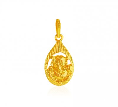 22Kt Gold Ganesha Pendant ( Ganesh, Laxmi and other God Pendants )