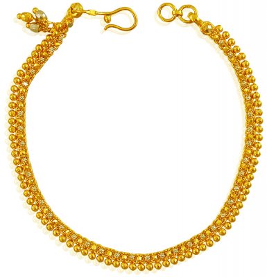 Gold Two Tone Bracelet 22K  ( Ladies Bracelets )