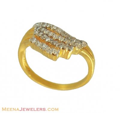 Yellow Gold Diamond Ring 18 K GOLD ( Diamond Rings )