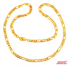 22 Kt Gold Chain 24 In