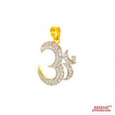 22 Kt Gold Pendant with CZ