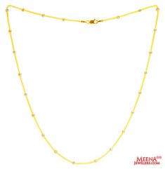 22Kt Gold MultiTone Chain (18 inch)