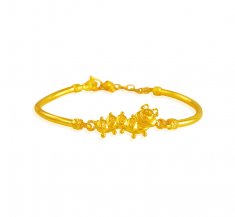 22K Gold Kids Bangle Bracelet ( 22Kt Baby Bracelets )