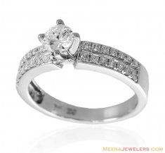 Diamond Solitaire 18K Ring ( Diamond Rings )
