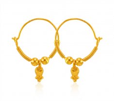 22 Karat Gold Hoop Earrings 