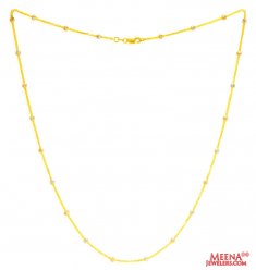 22Kt Gold MultiTone Chain (18 inch)