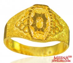 22k Gold Indian Men Ring 