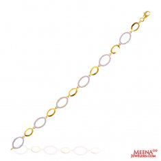 22Kt Gold Fancy CZ Bracelet ( Ladies Bracelets )