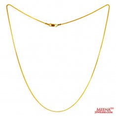 22Kt Gold Plain Chain ( Plain Gold Chains )