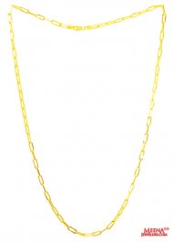 22Kt Gold Paper Clip Chain 