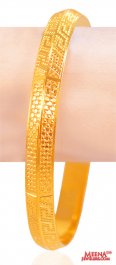 22Kt Gold Mens Fancy Kada