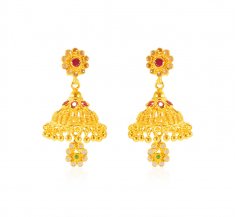  22kt Gold Jhumkhi Earrings