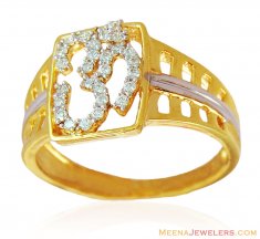 Gold Religious OM Mens Ring ( Mens Signity Rings )