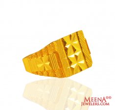 22kt Gold Classic Mens Ring