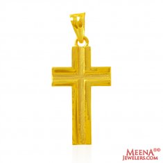 22Kt Gold Fancy Cross Pendant