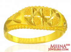 22k Gold Mens Fancy Ring