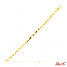 22Kt Gold Meenakari Bracelet ( Ladies Bracelets )