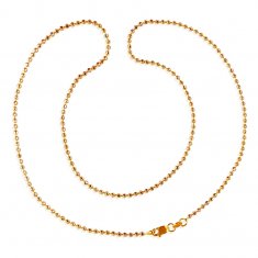 22kt Gold Two Tone Balls Chain ( 22Kt Gold Fancy Chains )