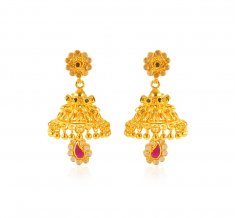  22 Karat Gold Jhumkhi Earrings