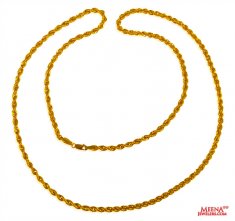 22Kt Gold Rope Chain 26 In ( Plain Gold Chains )