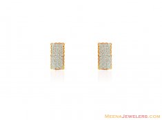 Gold CZ Earrings (22 Karat) ( Signity Earrings )