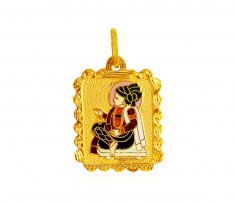 Swami Narayan Gold Pendant