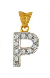 22Kt Gold Pendant with Initial(P)