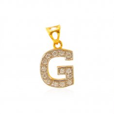 22Kt Gold Pendant with Initial(G)