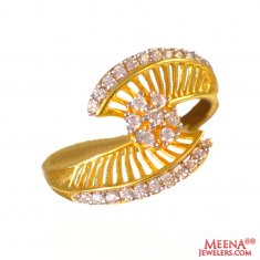 22Kt Gold and CZ Designer Ring