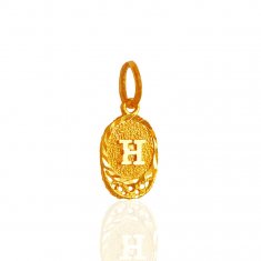 22Karat Gold (H) Initial Pendant