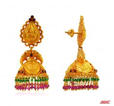 22 Karat Gold Jhumki Earrings