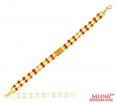 22k Gold Rudraksh Bracelet 