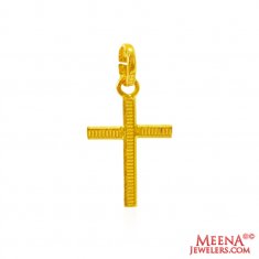 22Kt Gold Cross Pendant