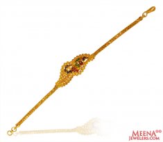 22k Gold Meenakari Bracelet  ( Ladies Bracelets )