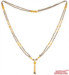 22k  Gold Two Tone Mangalsutra