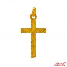 22Kt Gold Fancy Cross Pendant