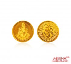 22k Gold Laxmi Coin
