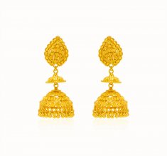 22kt Gold Long Earrings ( Long Earrings )